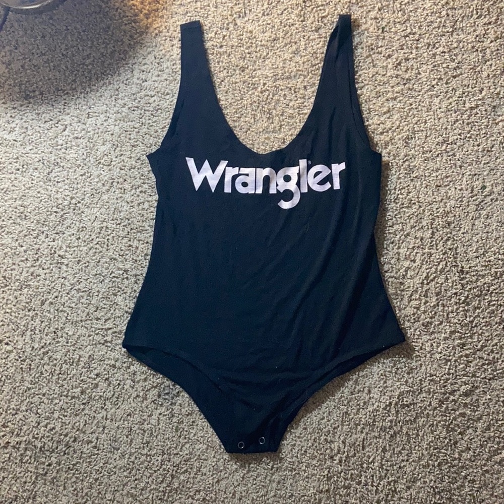 Wrangler black onesie